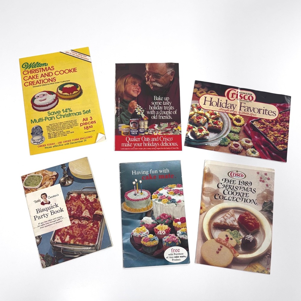 Set of 6 vintage recipe booklets and cooking pamphlets - vintage recipes